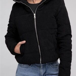 Ambiance Black Corduroy Jacket